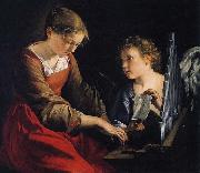 Saint Cecilia with an Angel Orazio Gentileschi